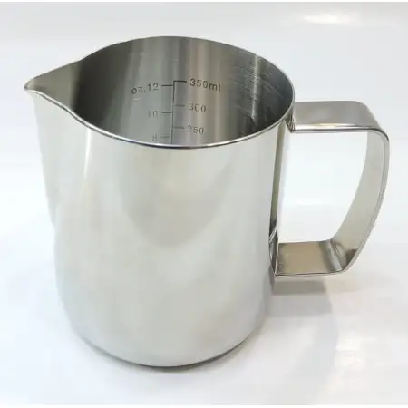 #BJ-L350SS; Stainless steel milk pitcher..