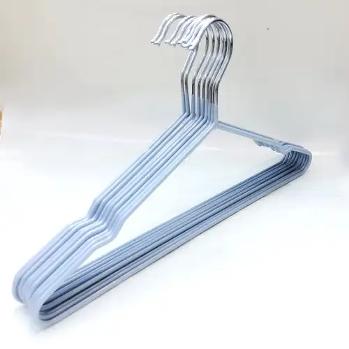 #02882-GY; PVC coated metal hanger gray X1PC