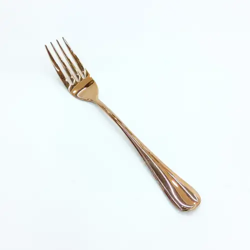 #1010201-DF-RG; Stainless steel dessert fork #RG