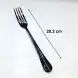 #1010201-F-BK; Stainless steel table fork #BK
