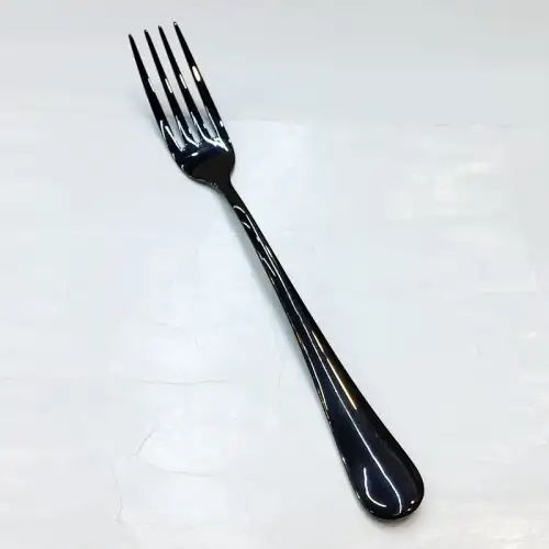 #1010201-F-BK; Stainless steel table fork #BK