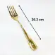 #1010201-F-G; Stainless steel table fork #G