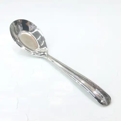#1010201-FS61; Stainless steel flat spoon