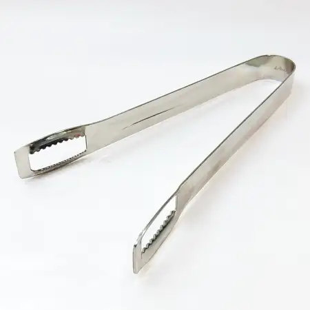 #1010201-IC37; Stainless steel ice tong..