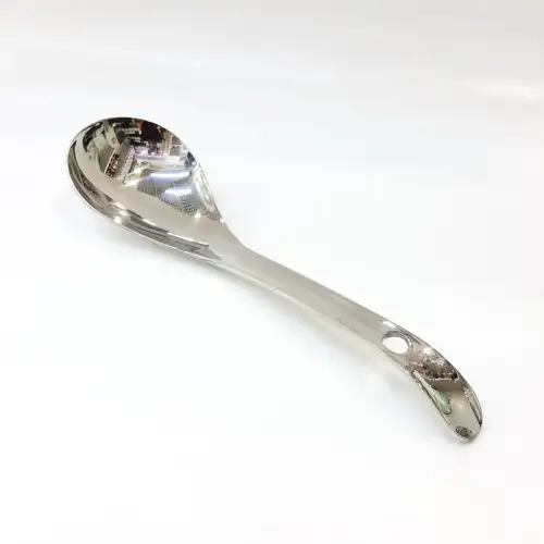 #1010201-SS55; Stainless steel serving spoon