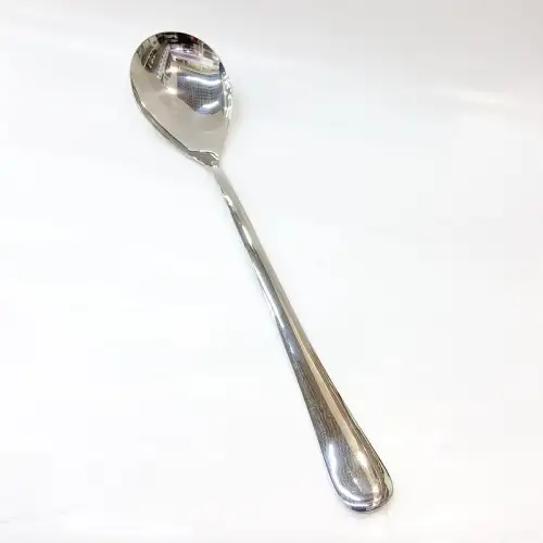 #1010201-SS73C; Stainless steel serving spoon 