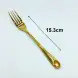 #1084B-17G; Stainless steel dessert fork #G