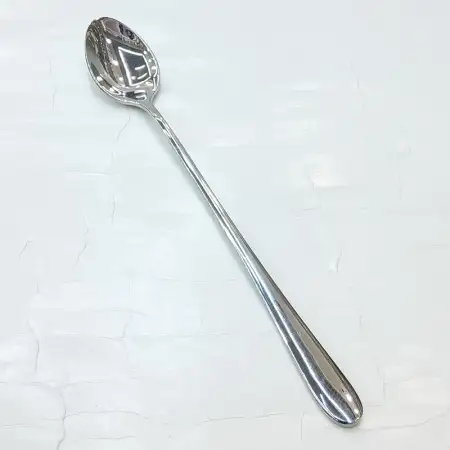 #1084B-7; Stainless steel ice tea spoon..