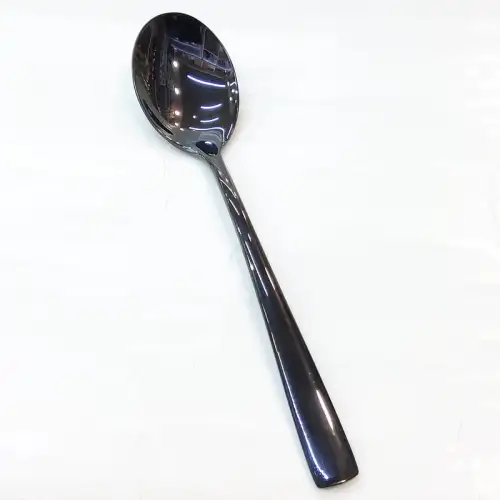 #1138201-1-BK; Stainless steel table spoon #BK