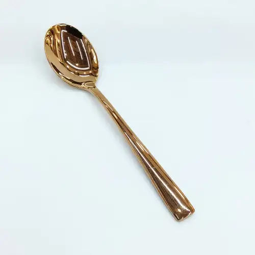 #1138201-3-RG; Stainless steel dessert spoon #RG