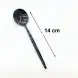 #1171304-4-BK; Stainless steel tea spoon #BK