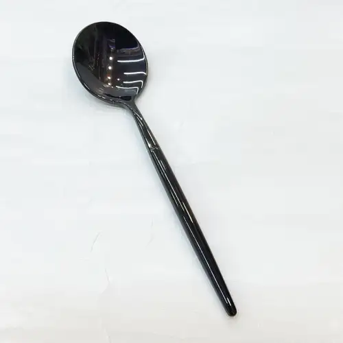 #1171304-4-BK; Stainless steel tea spoon #BK