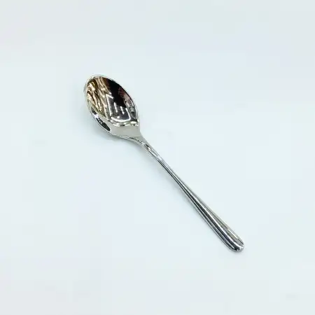#1186-5; Stainless steel coffee spoon..