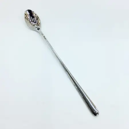 #1186-7; Stainless steel ice tea spoon..