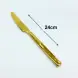 #1194-25G; Stainless steel table knife #G