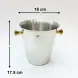#123099; Stainless steel ice bucket Dia. 15x17.5cm 