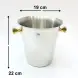 #123101; Stainless steel ice bucket Dia. 19x22cm 