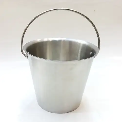 #125353; Stainless steel mini bucket 16.4X13.6cm -SL