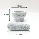 #1308; Mortar and pestle 13x8cm