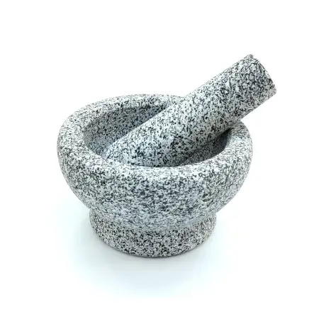 #1585; Mortar and pestle 15x8.5cm..