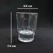 #1703D; Glass cup 70ml/2.5oz 