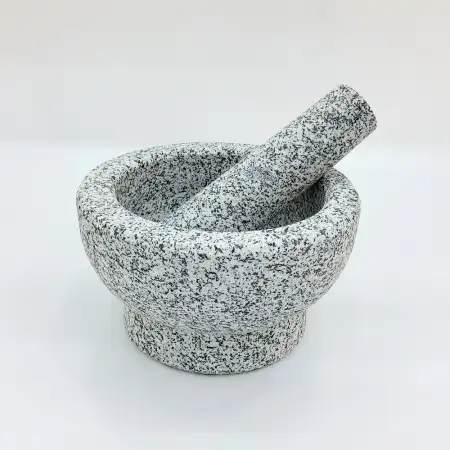 #1710; Mortar and pestle 17x10cm..