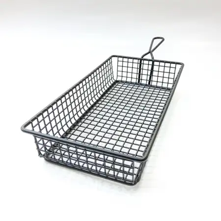 #261345-BK; Stainless steel mini fries b..