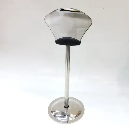#4045-D; Stainless steel table card 13 inches