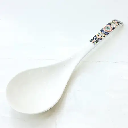 #05456;  Ceramic soup spoon #008..