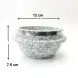 #5RYB1275; Stone pot with lid 12x7.5cm