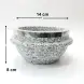 #5RYB1408; Stone pot with lid 14x8cm