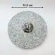 #5RYB1408; Stone pot with lid 14x8cm