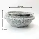 #5RYB2009; Stone pot with lid 20x9cm