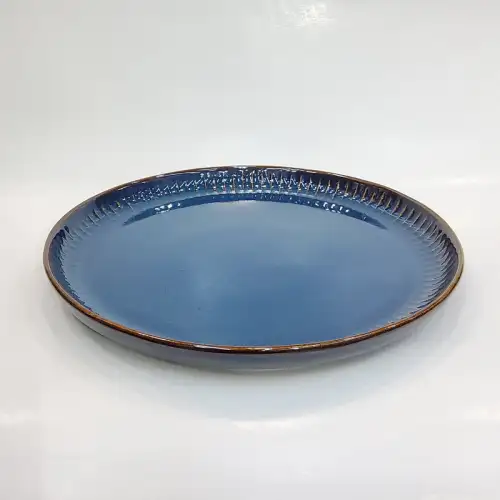 #AA2332;  Ceramic plate 8.5" #XG
