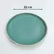 #AA2604-GN; Ceramic 8.8" plate #GN