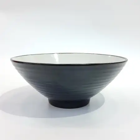 #AA4101; Ceramic 8" bowl #F776 BK..