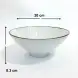#AA4101-WT; Ceramic 8" bowl #F776