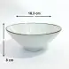 #AA4102-WT; Ceramic 7" bowl #F776 