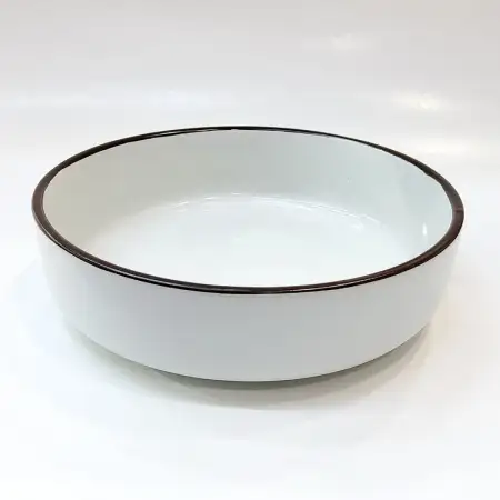 #AA4103-WT; Ceramic 7" soup bowl #F..