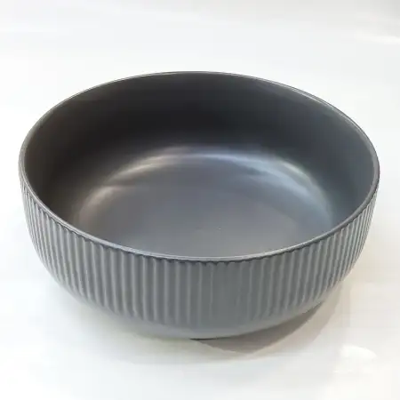 #AA5905GY; Ceramic 6" soup bowl - G..