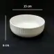 #AA5905WT; Ceramic 6" soup bowl - WT #KLS