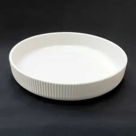 #AA5909WT; Ceramic soup plate 8" - ..