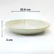 #AA6505; Ceramic plate 8" #AS  