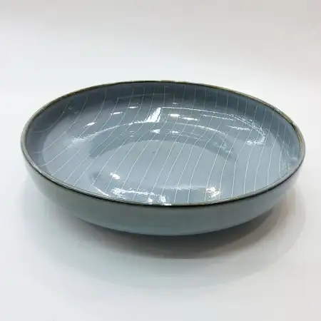 #AA6707; Ceramic deep plate 8.75" -..