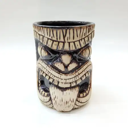 #AB0106; Ceramic tiki cup 600ml..
