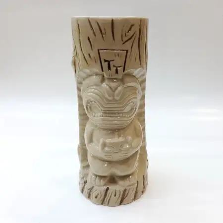 #AB0304; Ceramic tiki cup 450ml..