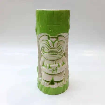 #AB0311; Ceramic tiki cup 460ml..