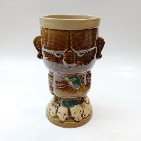 #AB1852; Ceramic tiki cup 400ml..