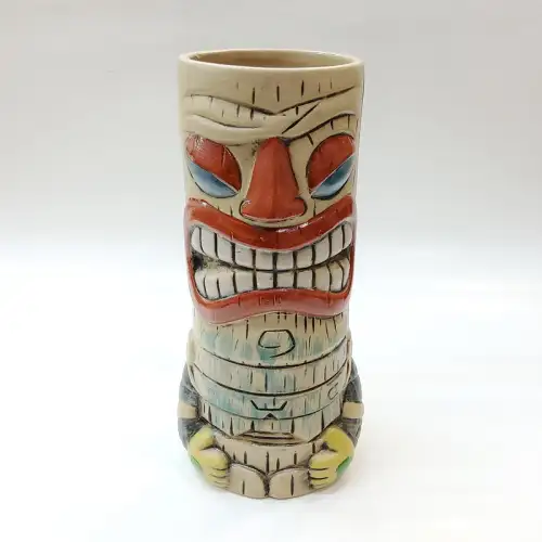 #AB1906; Ceramic tiki cup 450ml