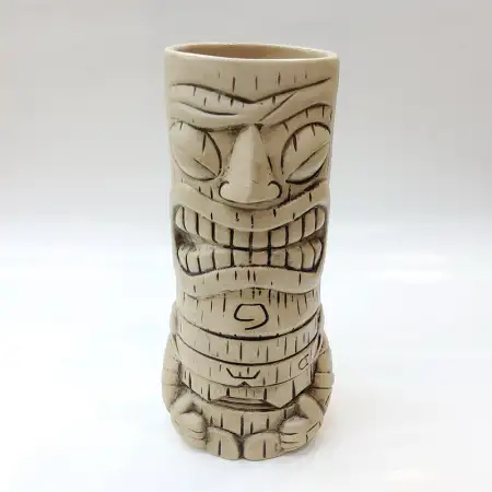 #AB1913; Ceramic tiki cup 450ml..